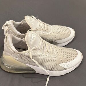 Nike Women's Air Max 270 Sneakers - Light Beige & White